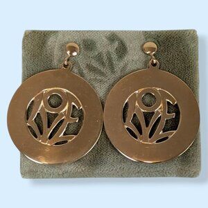 V. Wells HGE "Karatclad" LOVE Earrings